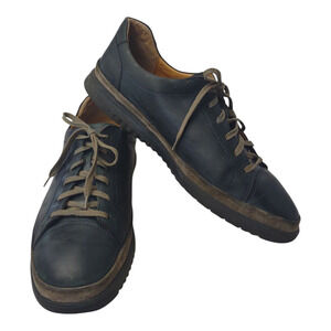 MEPHISTO Black Leather Thomas Sneakers Shoes Size 13 Streetwear Casual Workwear